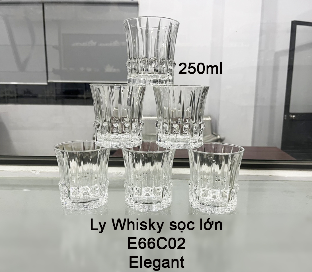 Ly Whisky sọc lớn